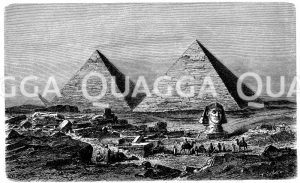 Pyramiden von Gizeh mit der Sphinx [Digital]