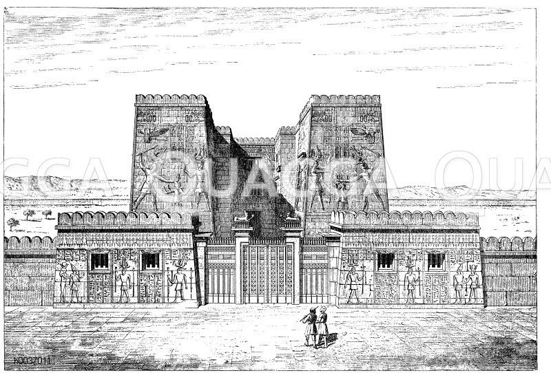 Pavillon von Medinet habu (Denkmal Ramses' III.) Restauration von Th. Thipiez [Digital]