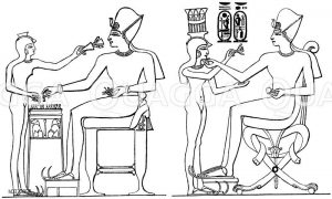 Darstellung aus dem häuslichen Leben Ramses' III. (Der König beim Brettspiel) [Digital]