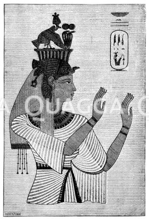 Teje (1398 v. Chr. - 1338 v. Chr.), Große königliche Gemahlin und Mitregentin des ägyptischen Pharaos Amenophis III. [Digital]