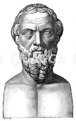 Herodot. Büste in Neapel. Nach Visconti, Ikonographie [Digital]