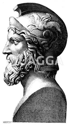 Militades, der Sieger von Marathon. Büste im Musée de Napoléon. Nach Visconti. [Digital]