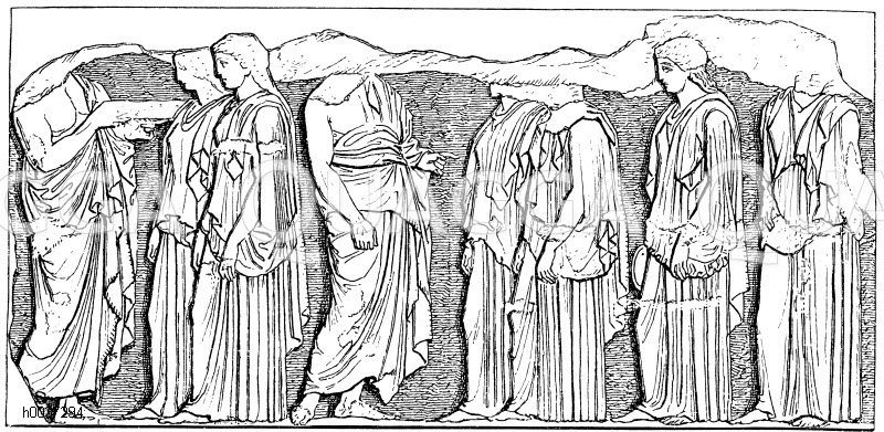 Vom Ostfries des Parthenon: Athenische Jungfrauen [Digital]