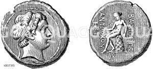 Münze Antiochus' III. von Syrien. Nach Mionnet [Digital]