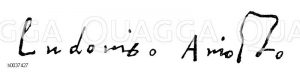 Ludovico Ariosto, Autograph [Digital]