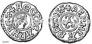 Münze König Egberts von Wesser. Nach Green [Digital]