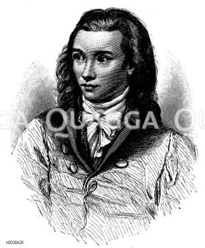 Novalis (geb. 2. Mai 1772, Oberwiederstedt, gest. 25. März 1801, Weißenfels), (eig. Georg Philipp Friedrich Freiherr von Hardenberg ), deutscher Dichter und Philosoph [Digital]