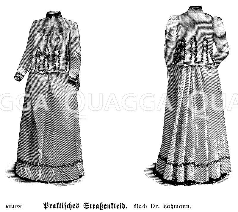 Praktisches Straßenkleid nach Dr. Lahmann, Reformkleidung [Digital]
