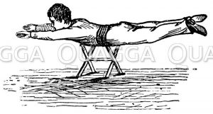 Trockenübung Schwimmenlernen Zeichnung/Illustration
