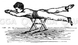 Trockenübung Schwimmenlernen Zeichnung/Illustration