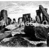 Stonehenge bei Salisbury in Südengland Zeichnung/Illustration