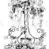 Tafeldekoration. Mit Trauben beladenes zierliches Drahtgestell