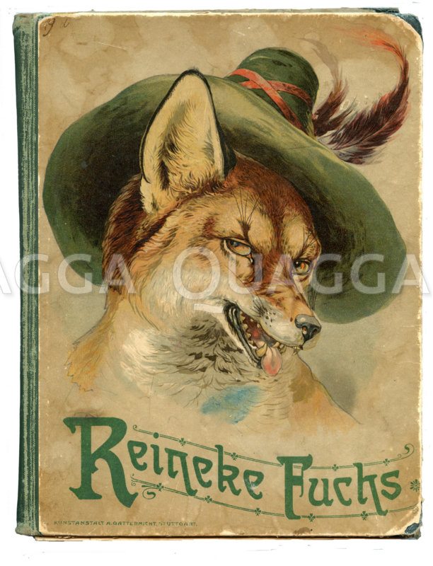 Zerlesenes Exemplar von 'Reineke Fuchs' Zeichnung/Illustration