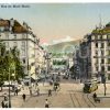 Genf: Rue du Mont Blanc mit Blick auf den Mont Blanc Zeichnung/Illustration