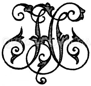 Monogramm JH Zeichnung/Illustration