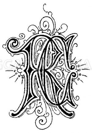 Monogramm RC Zeichnung/Illustration