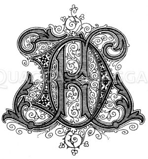 Monogramm KD Zeichnung/Illustration