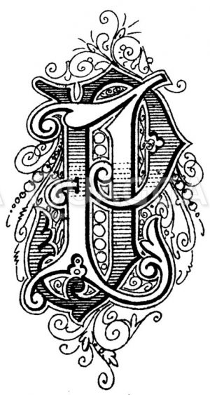 Monogramm JP Zeichnung/Illustration