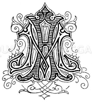 Monogramm MA Zeichnung/Illustration