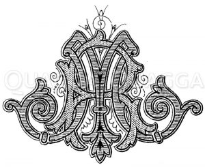 Monogramm RM Zeichnung/Illustration