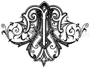 Monogramm AT Zeichnung/Illustration