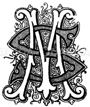 Monogramm SM Zeichnung/Illustration