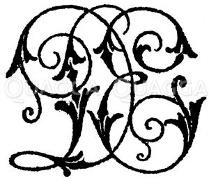 Monogramm DE Zeichnung/Illustration