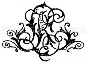 Monogramm LK Zeichnung/Illustration