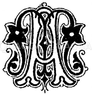 Monogramm AM Zeichnung/Illustration