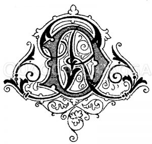 Monogramm DR Zeichnung/Illustration