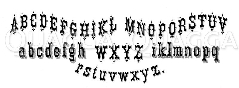 Alphabet: Römische Schrift Zeichnung/Illustration