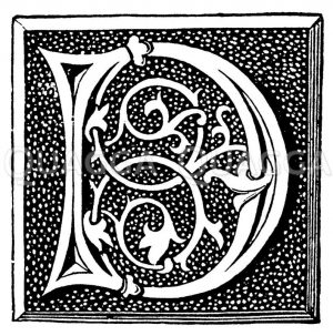 Buchstabe D Zeichnung/Illustration
