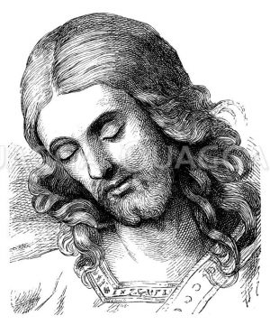 Christus. Von Overbeck Zeichnung/Illustration
