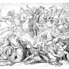 Die apokalyptischen Reiter. Von Peter von Cornelius Zeichnung/Illustration