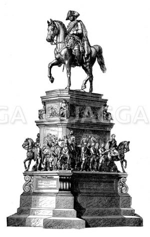 Denkmal Friedrichs des Großen. Nach Rauch Zeichnung/Illustration