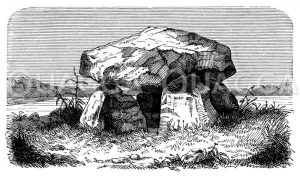 Dolmen aus Südschweden Zeichnung/Illustration