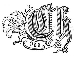 Buchstabe Ch Zeichnung/Illustration