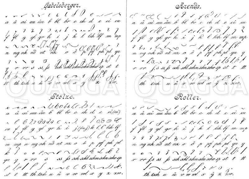 Stenographie Zeichnung/Illustration