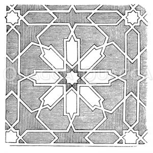 Ornament aus San Jago in Malaga Zeichnung/Illustration