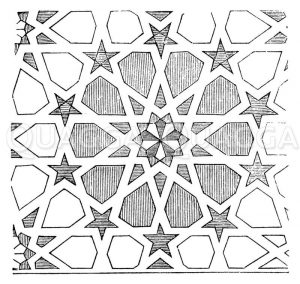 Ornament aus San Jago in Malaga Zeichnung/Illustration