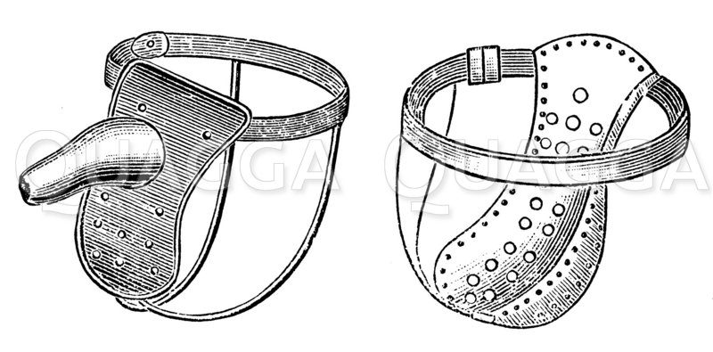 Apparate zur Verhütung der Onanie Zeichnung/Illustration
