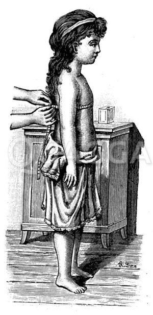 Messen des Brustumfangs Zeichnung/Illustration