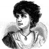 Porträt eines Neapolitaners. Von Gustav Richter Zeichnung/Illustration