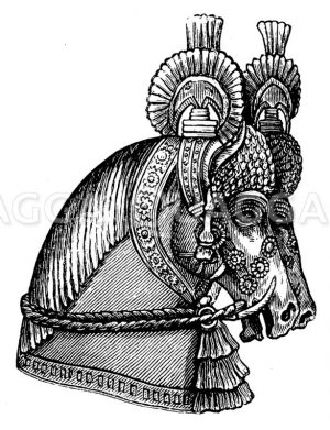 Assyrisches Pferdezeug Zeichnung/Illustration