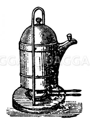 Wiener Extractions-Kaffeemaschine Zeichnung/Illustration