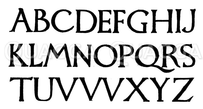 In Stein gemeißelte Schrift