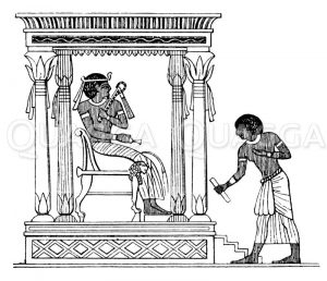 Ägyptischer Briefbote Zeichnung/Illustration