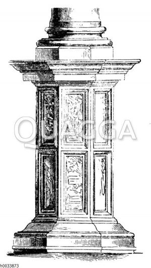 Postament aus der Scuola San Rocco in Venedig aus der Zeit von 1517-1524