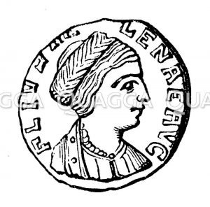 Helena auf einer Münze