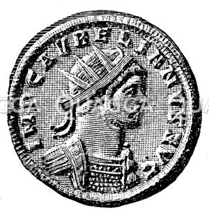 Claudius Goticus. Münzporträt. Nach Imhoof-Blumer
